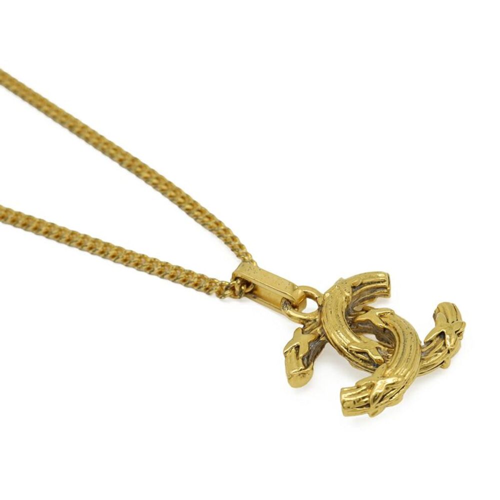 Chanel Coco Mark Chain Necklace Pendant Gold - Picture 4 of 6